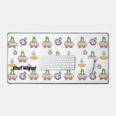 Desk Mat Chef Kitchen Garlic (Keyboard & Muis)