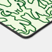 Desk Mat, Een elegant groen klassiek ontwerp Bureaumat (Hoek)