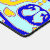 Desk Mat, Een veelkleurig klassiek ontwerp Des Bureaumat (Hoek)