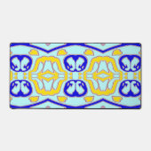 Desk Mat, Een  veelkleurig klassiek ontwerp Des Bureaumat (Voorkant)