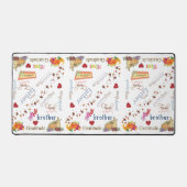 Desk Mat Happy Thanksgiving Turkije (Voorkant)