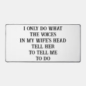 Desk Mat Husband Wife's Joke (Recto)
