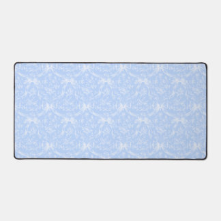 Desk Mat Light Blue Bows