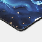 Desk Mat – Luxury Sapphire Blue Celestial Moon (Coin)
