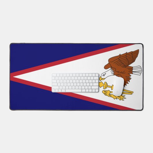 Desk Mat met vlag van Amerikaans-Samoa, USA (Keyboard & Muis)