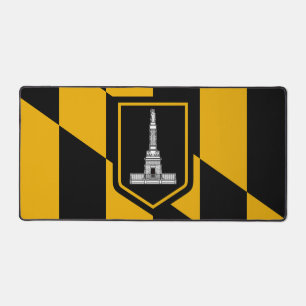 Desk Mat met vlag van Baltimore, Verenigde Staten