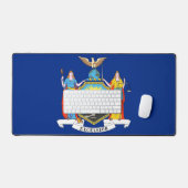 Desk Mat met vlag van de staat New York, VS (Keyboard & Muis)