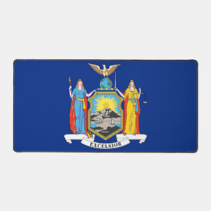 Desk Mat met vlag van de staat New York, VS