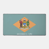 Desk Mat met vlag van Delaware, Verenigde Staten (Voorkant)