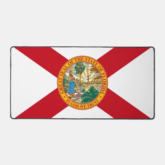 Desk Mat met vlag van Florida, Verenigde Staten (Voorkant)