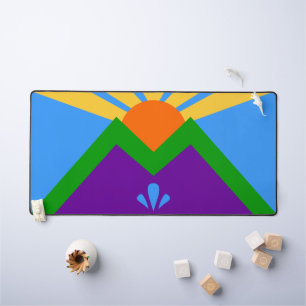 Desk Mat met vlag van Manitou Springs, Verenigde S