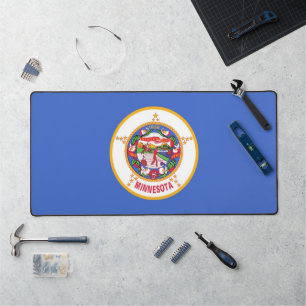 Desk Mat met vlag van Minnesota, Verenigde Staten