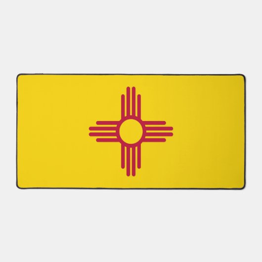 Desk Mat met vlag van New Mexico, Verenigde Staten (Voorkant)