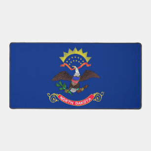 Desk Mat met vlag van North Dakota, Verenigde Stat