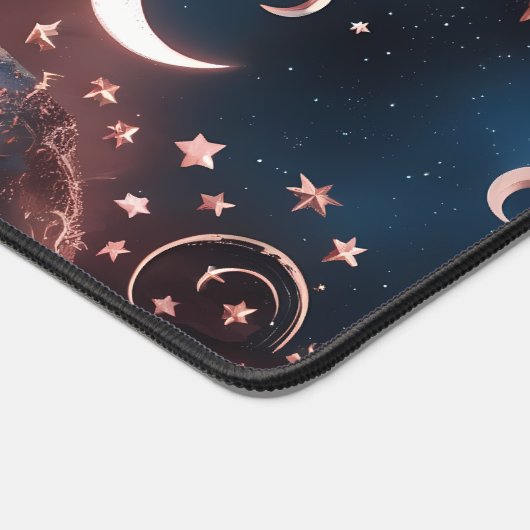 Desk Mat - Rose Gold Celestial Moon (Coin)