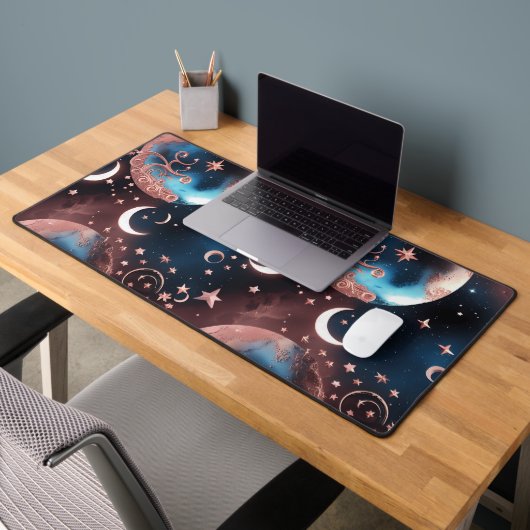 Desk Mat - Rose Gold Celestial Moon (Kantoor 2)