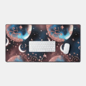 Desk Mat - Rose Gold Celestial Moon (Clavier et souris)