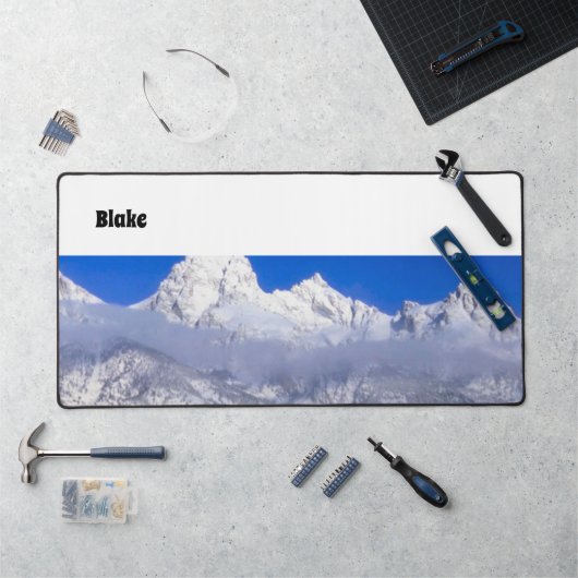 Desk Mat Snow Cold Mountains Nature (Werkstation)