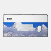 Desk Mat Snow Cold Mountains Nature (Keyboard & Muis)