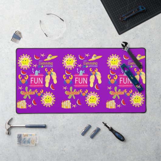Desk Mat Summer Beach House Amusement (Poste de travail)