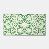 Desk Mat, Un élégant design classique vert (Recto)