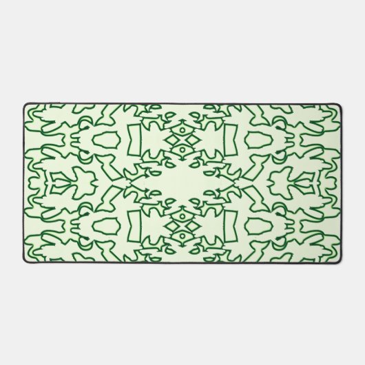 Desk Mat, Un élégant design classique vert (Recto)