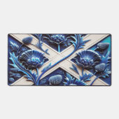 Desk Mat with flag of Scottish Thistles (Recto)