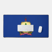 Desk Mat with flag of Vermont, USA (Clavier et souris)