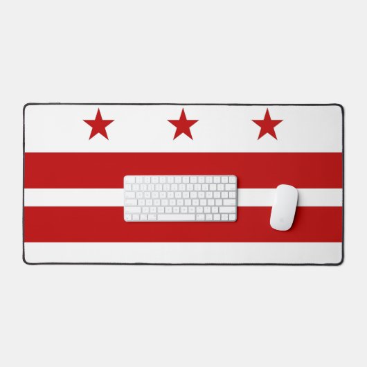 Desk Mat with flag of Wasshington DC (Clavier et souris)