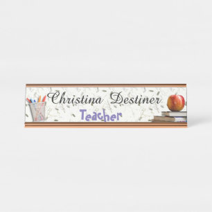 Desk Name Bord Bureau Naambordje