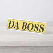 Desk Name Bord DA BOSS Bureau Naambordje (Voorkant)