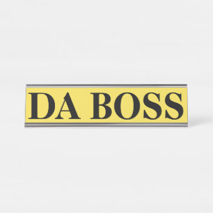 Desk Name Bord DA BOSS Bureau Naambordje