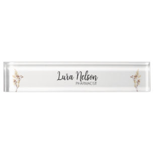 Desk Plaque - Gepersonaliseerde Acryl Naam Bord vo Naambordje