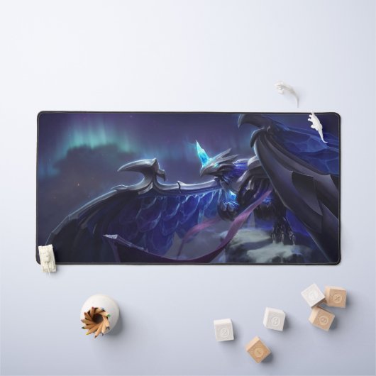 Deskmat de givre Dragon Gaming | Mat personnalisab (Tableau pour enfants)