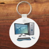 Desktop Computer Sleutelhanger (Voorkant)