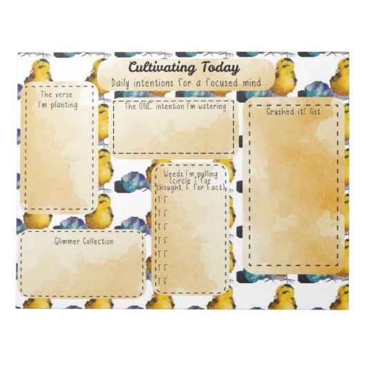 Desktop Journal - Daily Intention Notitieblok (Voorkant)