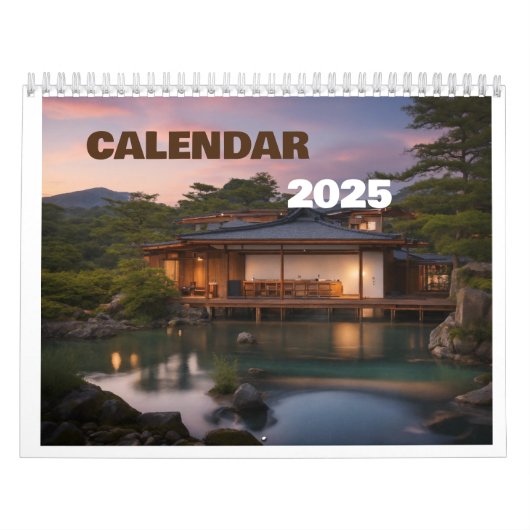 Desktop kalender 2025 natuur uitzicht (Hoes)