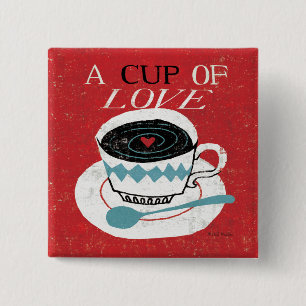  desktop - koffie vierkante button 5,1 cm