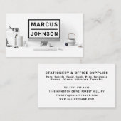 Desktop-, papier- en kantoorbenodigdheden, Station Visitekaartje (Voorkant / Achterkant)