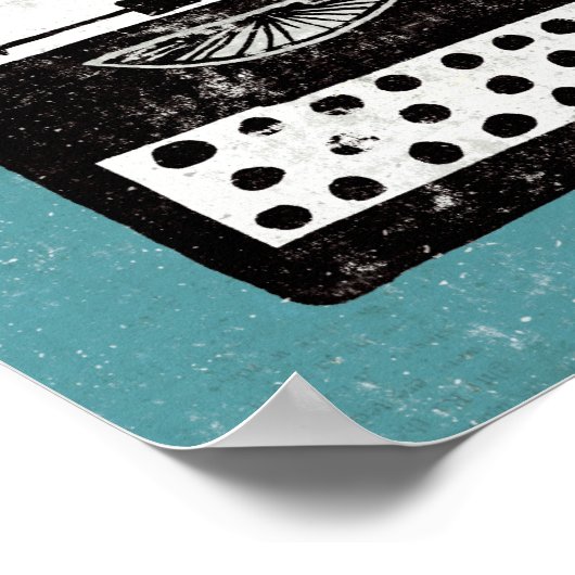 desktop - schrijfmachine poster (Hoek)