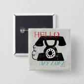  desktop - telefoon vierkante button 5,1 cm (Voorkant /achterkant)