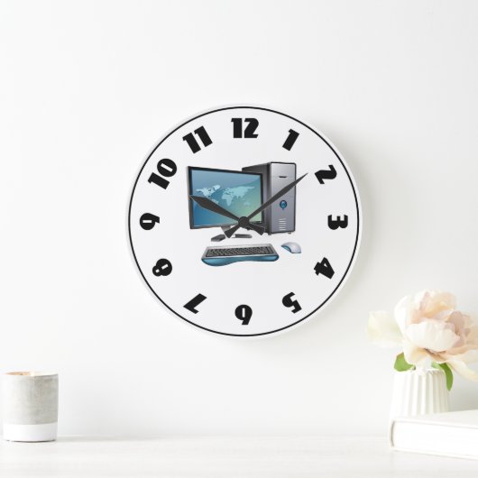 Desktopcomputerklok Grote Klok (Huis)