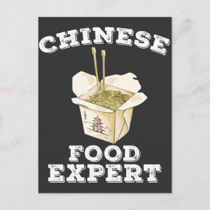 Deskundige van Chinees eten Asialiefhebber van Noe Briefkaart