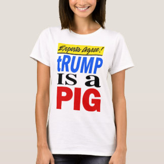 Deskundigen zijn het erover eens dat Trump een var T-shirt