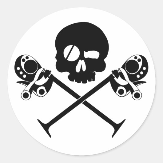 Desmo Skull Sticker (Voorkant)