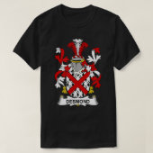 Desmond Coat of Arms Family Crest T-shirt (Design voorkant)