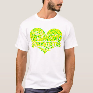 Desmond en tutus - geel met groene sterren t-shirt