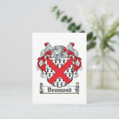 Desmond Family Crest Briefkaart (Staand voorkant)