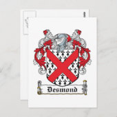 Desmond Family Crest Briefkaart (Voorkant / Achterkant)