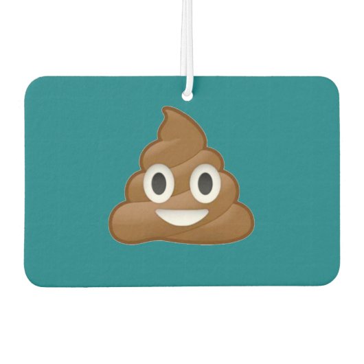 Désodorisant de coeur émoji poop (Devant)
